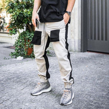 Cargo Pants for Men Streetwear Hip Hop Casual Pockets Trousers Men Harajuku Fashion Loose Pant aidase-shop